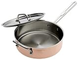 Cuisinart Copper Classic 3-1/2-Quart Saut Pan with Lid and Helper Handle