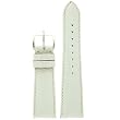 Watch Band Genuine Leather Lizard Grain White 18mm