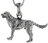 Sterling Silver  Golden Retriever    Dog Charm.