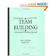 Team Building: A Structured Learning Approach Instructor's Manual