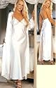 Stunning Bridal White Long Satin Gown!