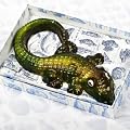 Hand-Painted Dark Chocolate Crocodile 'Croco Leaky'