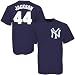 Majestic New York Yankees #44 Reggie Jackson Navy Blue Cooperstown Classic Jersey T-shirt