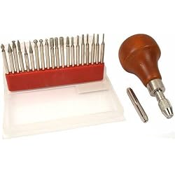 3 Pin Vise Diamond Coated Burs Jewelers Bead Reamers
