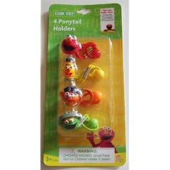 SESAMSTRASSE, SESAME STREET - 4 Haargummis - Elmo, Bert, Ernie, Oskar