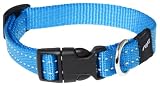 Rogz Reflective Snake Medium Dog Collar Turquoise Picture