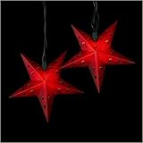 Review Kurt Adler  / Set Of 10 Five Point Red Star Country Christmas Lights