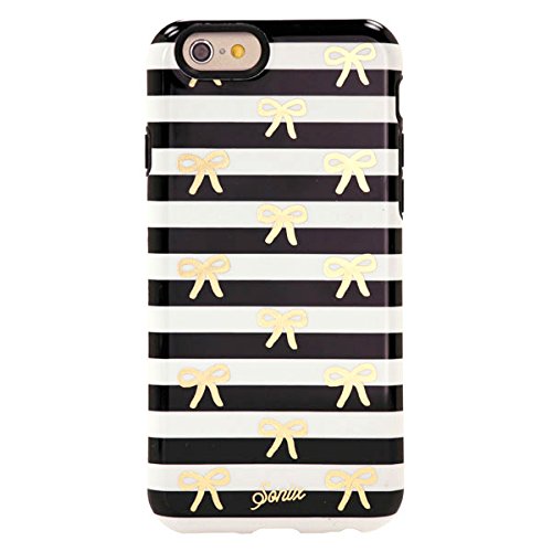 Sonix Cell Phone Case for iPhone 6/6s - Retail Packaging - Bow Stripe Gold