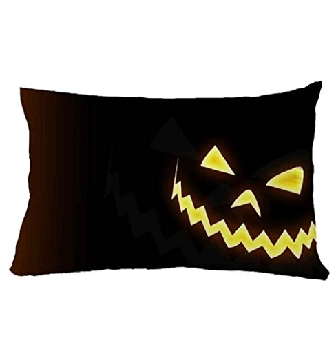 Euone 3050cm Halloween Square Pillow Cover Cushion Case Pillowcase Zipper Closure (O)