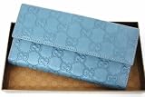[グッチ] GUCCI シマコレクション ダブルGG型押し レザー長財布