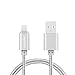 ABTOR 3ft/1m Lightning to USB Cable 8 Pin Charger Cord Nylon Date Cable USB 2.0 for Iphone 6s 6 Plus 5s 5, Ipad Mini 4 3 2, Ipad Pro Air 2 (Silver)