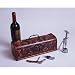 Wine Line WL-G2031 1 Bottle Horizontal Wooden Wine Box - Flowers