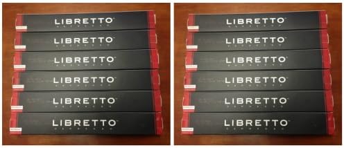 Libretto Espresso Tessitura-Longo Roast (Nespresso Compatible) Capsules (120 Count) + One Additional 10 Pack/Capsules Bonus