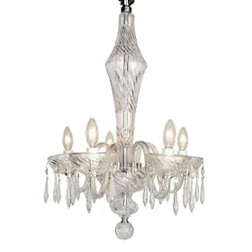 Waterford Crystal Coil Chandelier 5 Arm by