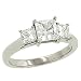 Princess Cut Diamond Engagement Ring .70cttw (cz ctr)