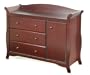 Stork Craft Aspen Combo Dresser Chest, Cherry