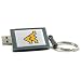 West Virginia Mountaineers DataStick Keychain 8 GB USB 2.0 Flash Drive DSK8GB-UWV (Grey)