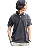 (コーエン) coen 【スマイルプライス】カノコラインポロシャツ 75256286098 ブラック MEDIUM
