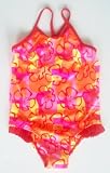 Girls 4-6X 1PC with Ruffle - Neon Floral
