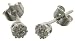 9ct White Gold Ladies Diamond Earrings