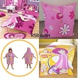 Matching Bedrooms Lazytown Stephanie Set Includes Single Duvet Cover, Fleece, Poncho and Cushion