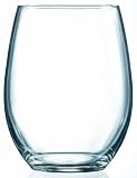 Arc International Luminarc Cachet/Perfection Stemless Wine Glass, 21-Ounce, Set of 6