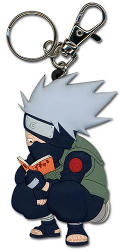 Naruto Kakashi Reading PVC Keychain