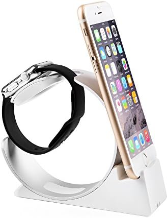 iPhone Stand, Apple Watch Holder : Desktop Charging Dock Cradle for iPhone and iWatch Egrace