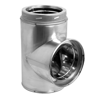 Dura-Vent 9475GA 6 DuraTech Galvanized Standard Tee with Cap