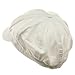 e4Hats.com Cotton Elastic Newsboy Cap-White 2XL-3XL