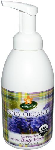 Body Wash Organic Lavender Foaming By Nature's Paradise