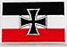 German Navy Jack Flag Embroidered Patch Iron Cross Germany Biker Emblem