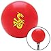 American Shifter 96460 Red Shift Knob with M16 x 1.5 Insert (Yellow Dragon Serpent)