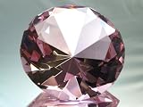100mm Pink Crystal Diamond Jewel Paperweight