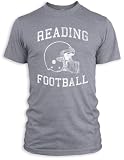Vintage Distressed Reading Football Tri-Blend T-Shirt, Athletic Grey, L