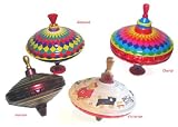 ToyPost Large 21cm Spinning Top - Traditional Metal Humming Top
