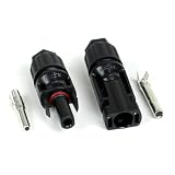 MC4 1 PAIR CABLE CONNECTORS 1M+1F 30AMP