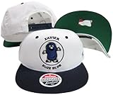 Xavier Muskateers Blue Blob Mascot Plastic Snapback Adjustable Plastic Snap Back Hat / Cap