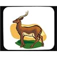 Mouse Pad with lechwe, fauna, nature, environment, savannah, animal, kobus, red, leche