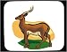 Decorated Mouse Pad with lechwe, fauna, nature, environment, savannah, animal, kobus,...