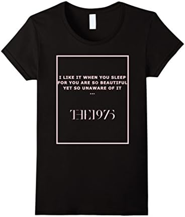 Women's UGH TThe 1975 Album T-Shirt I Like It When You Sleep Medium Black