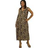 Spotted Leopard Print Rayon Dress