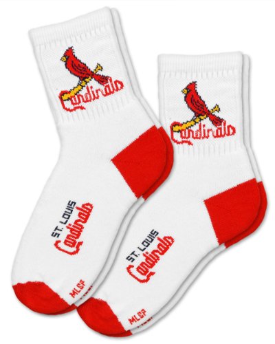 St. Louis Cardinals Men's Quarter Socks, Shes Size 8-13 (2 Pack)