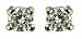 9ct White Gold Ladies 15pts Solitaire 4 Claw Diamond Stud Earrings