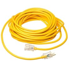 Coleman Cable 01488 14/3 Insulated Outdoor Extension Cord with Lighted End, 50-Feet