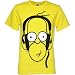 Simpsons Bright Homer with Headphones Men's T-Shirt