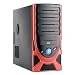 ATX Mid-Tower Case Red 450W