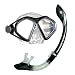 U.S. Divers Admiral 2 Lx / Gulf Dry Adult Silicone Mask Combo (Black)