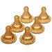 NUK First Essential Latex BPA Free 3 Hole Nipples, 6 Pack