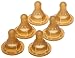 NUK First Essential Latex BPA Free 3 Hole Nipples, 6 Pack